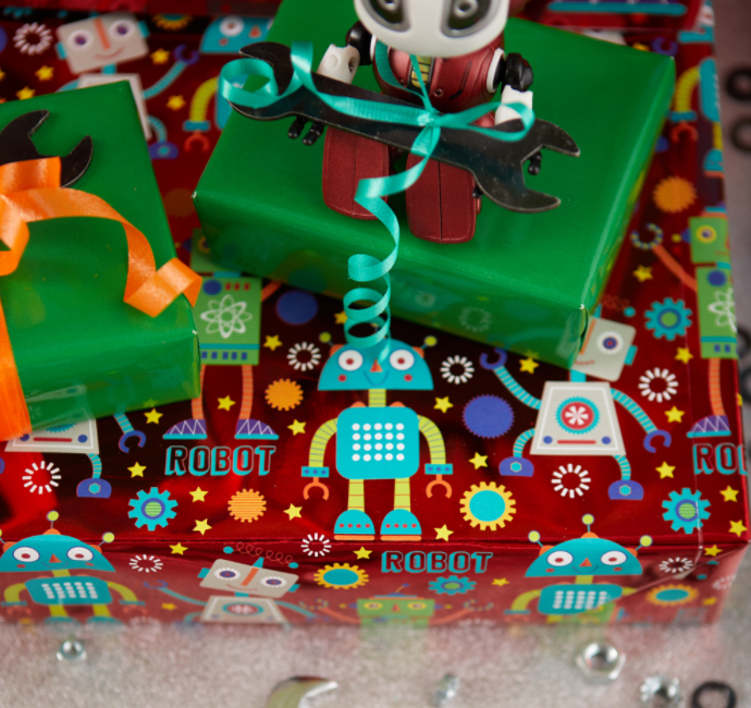 Wrapping Paper - Rockin' Robots