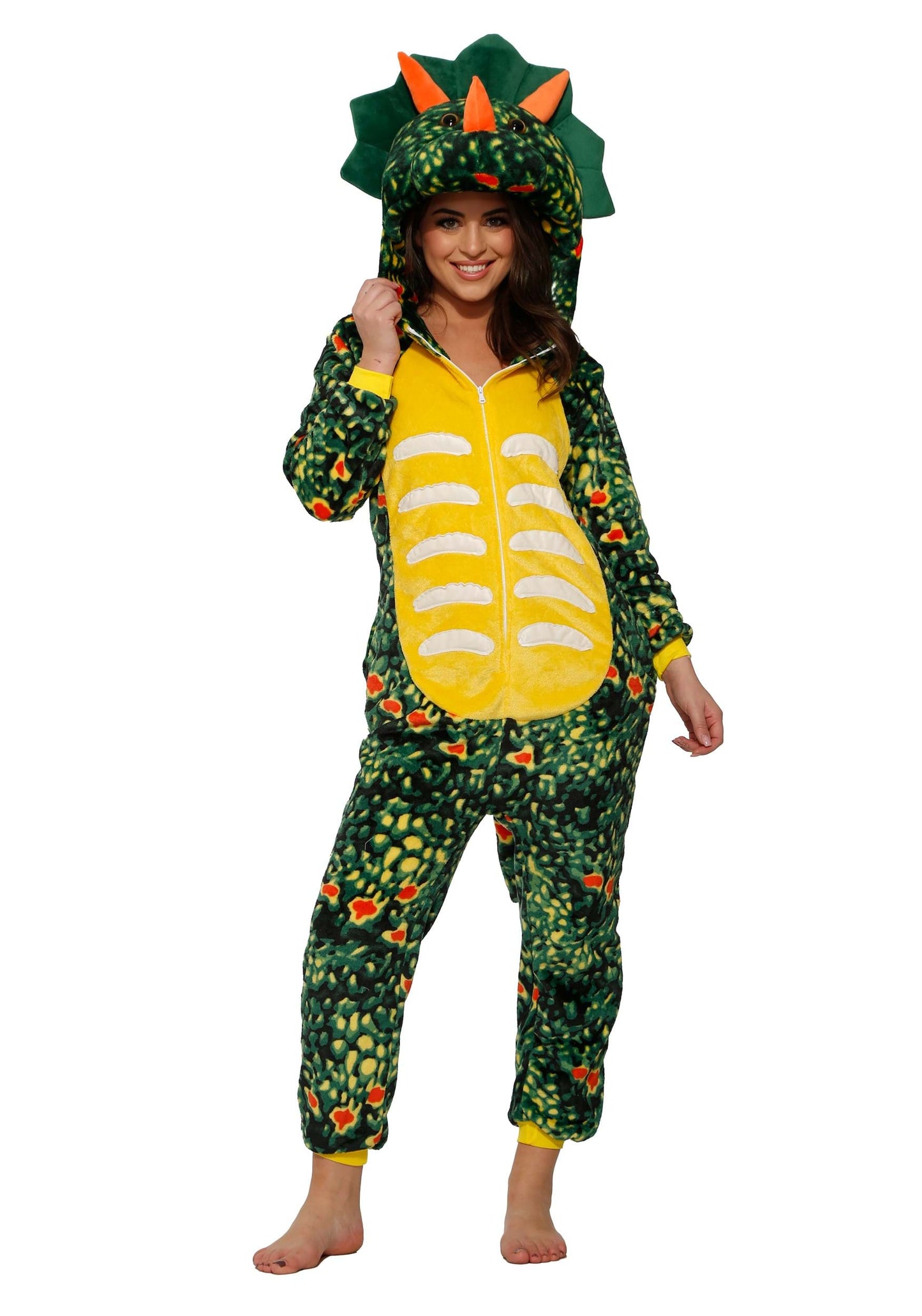Onesie - Green Triceratops