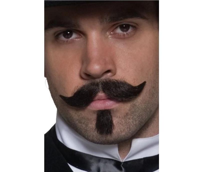 Gambler Moustache -Brown