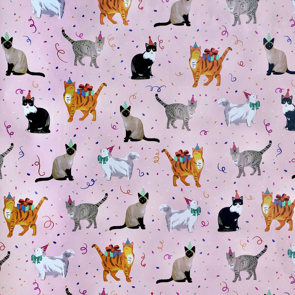 Wrapping Paper - Festive Felines