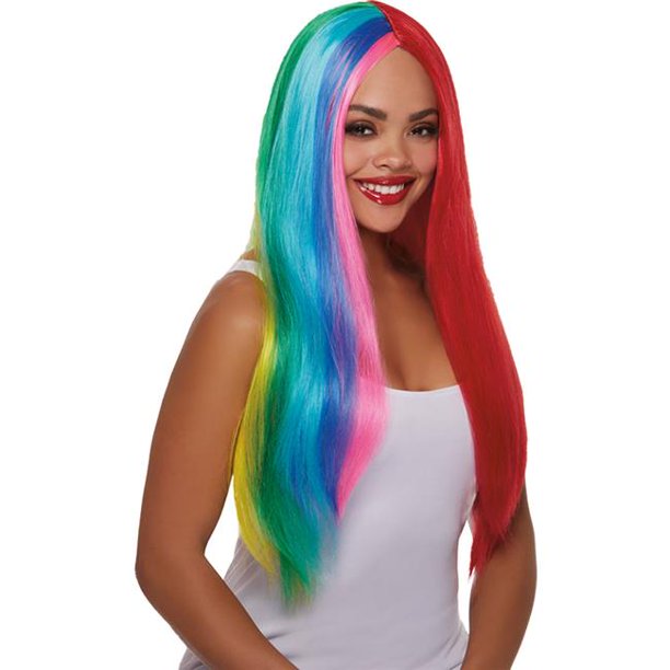 Primary Rainbow Wig