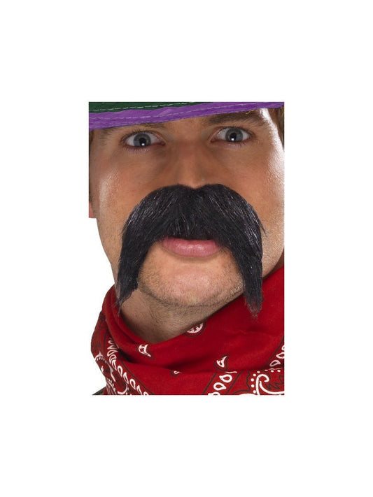 Big & Bushy Gringo Mustache - Black