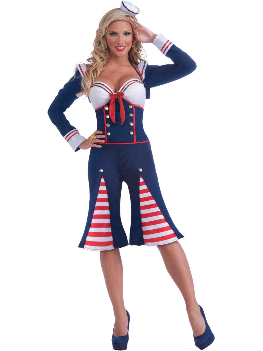Lady In The Navy Nautical Millie Adult Costume