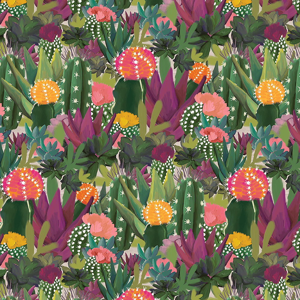 Wrapping Paper - Colorful Cacti