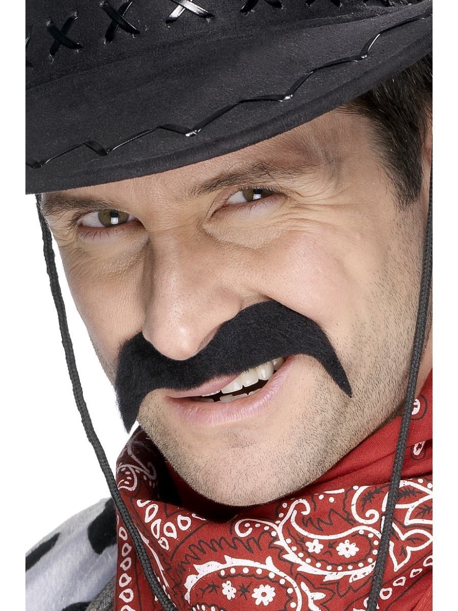 Cowboy Mustache - Black