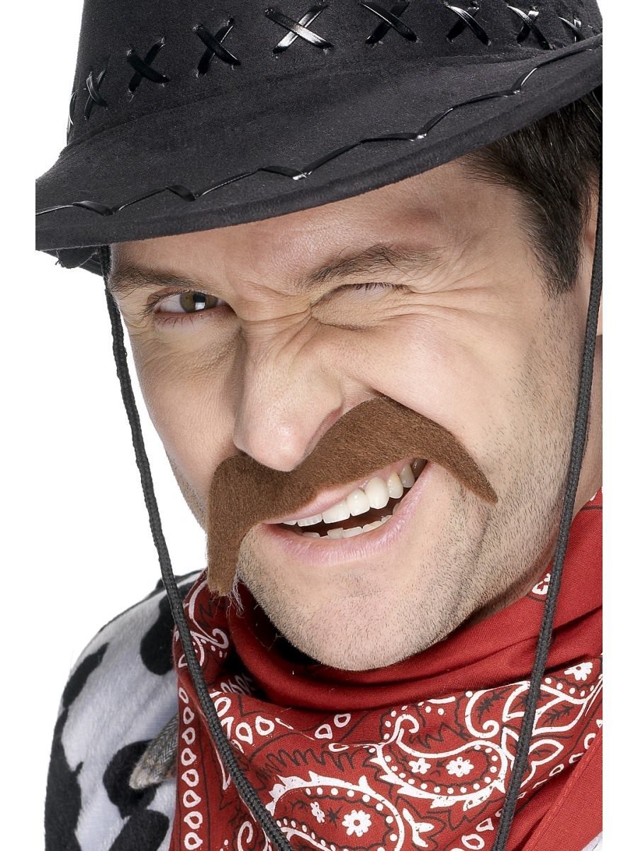 Cowboy Mustache - Brown