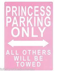 Metal Sign - Princess Parking