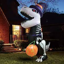 8' Inflatable Skeleton Dinosaur