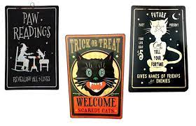 Metal Sign Assortment - Cats