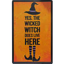 18" Metal Sign - Witch Assorted