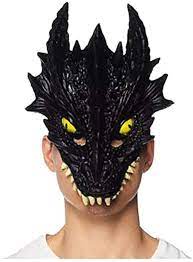 Black Dragon Half Mask