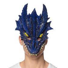 Blue Dragon Half Mask