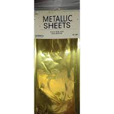 Metallic Sheets - Gold 3ct