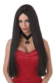 24" Long Flowing Wig - Black