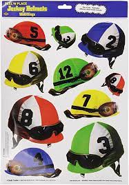 Jockey Helmets Wall Clings