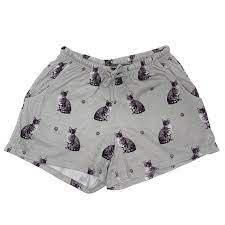 Lounge Shorts - Silver Tabby