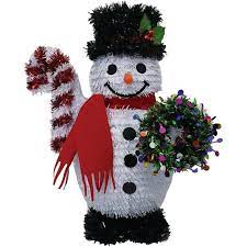 12" Tinsel Snowman