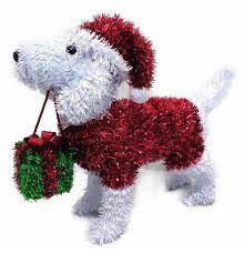 Tinsel White Dog