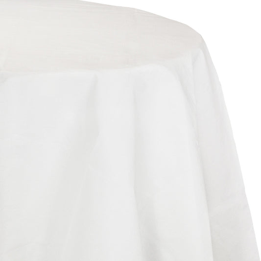 Round Paper Table Cover - White