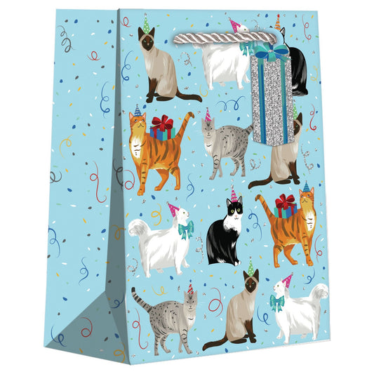 Gift Bag - Festive Felines