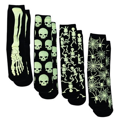 Glow Skeleton Socks