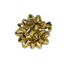Gift Bow - Gold 5"