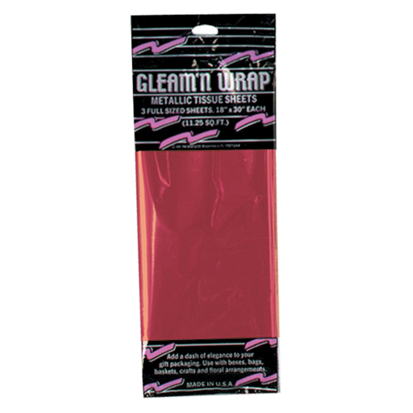 Gleam 'N Wrap Metallic Sheets - Red
