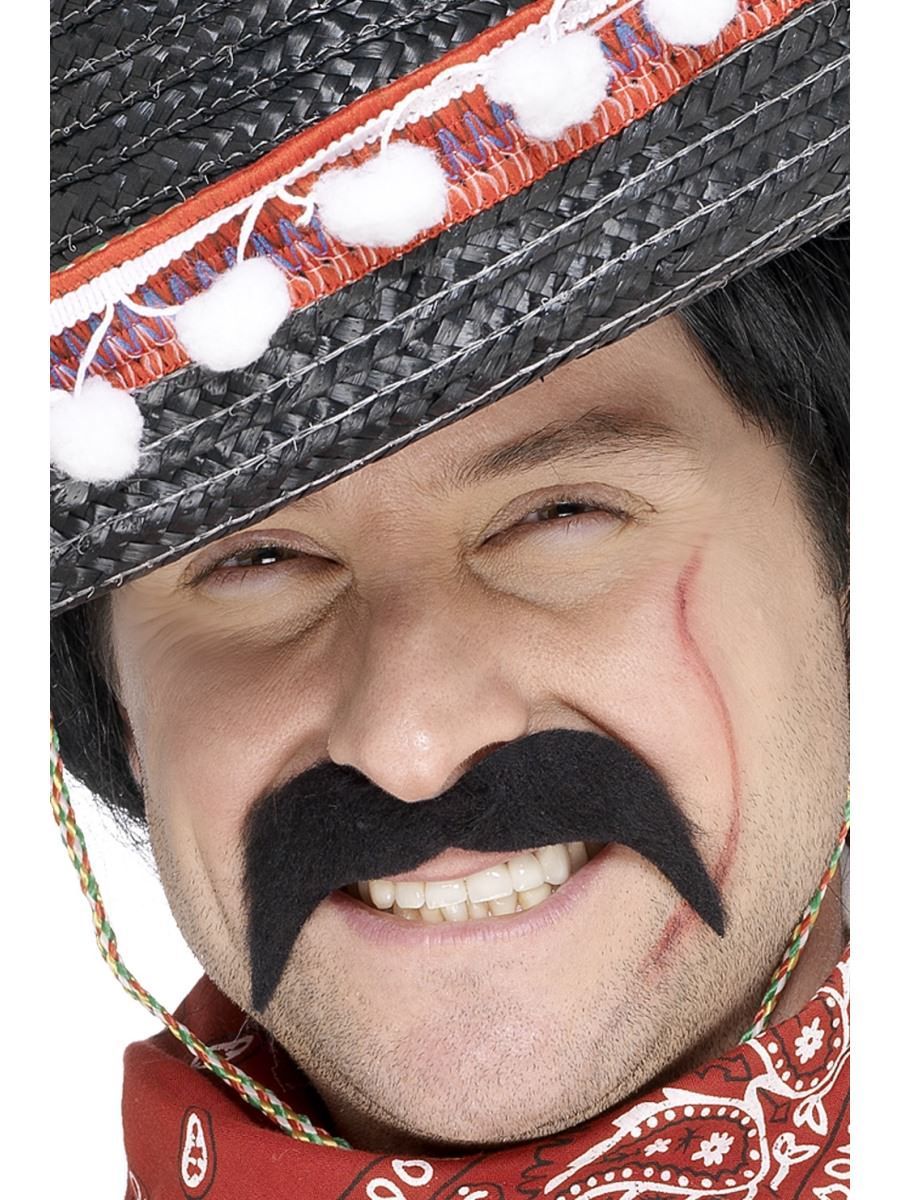 Mexican Bandit Mustache - Black