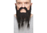 Mustache & 3 Braided Beard - Black