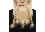 Braided Mustache & 3 Braided Beard - Blonde