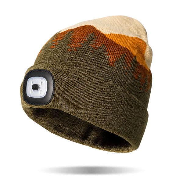 Night Scope Rechargeable LED Beanie - Knitted