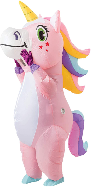 Inflatable Pink Unicorn Costume