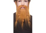 Braided Mustache & 3 Braided Beard - Auburn