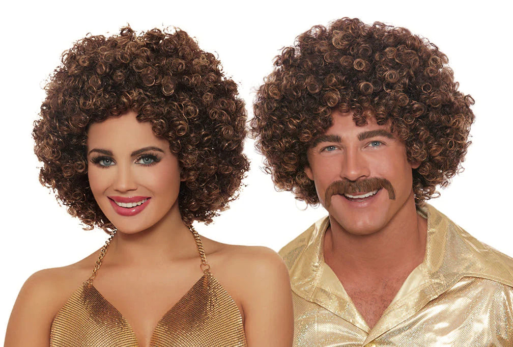 Unisex Afro Wig - Brown