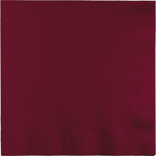 Lunch Napkins - Burgundy 50ct