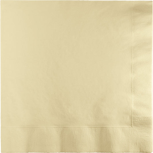 Lunch Napkins (2 Ply) - Ivory 50ct